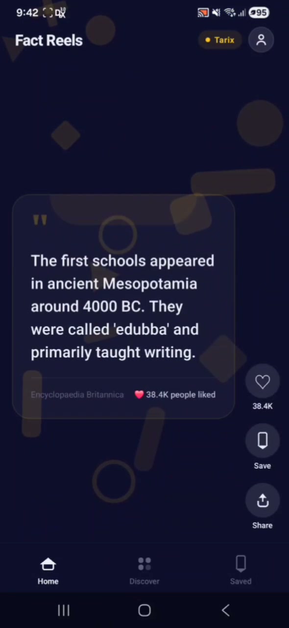 Fact Reels Mobile App